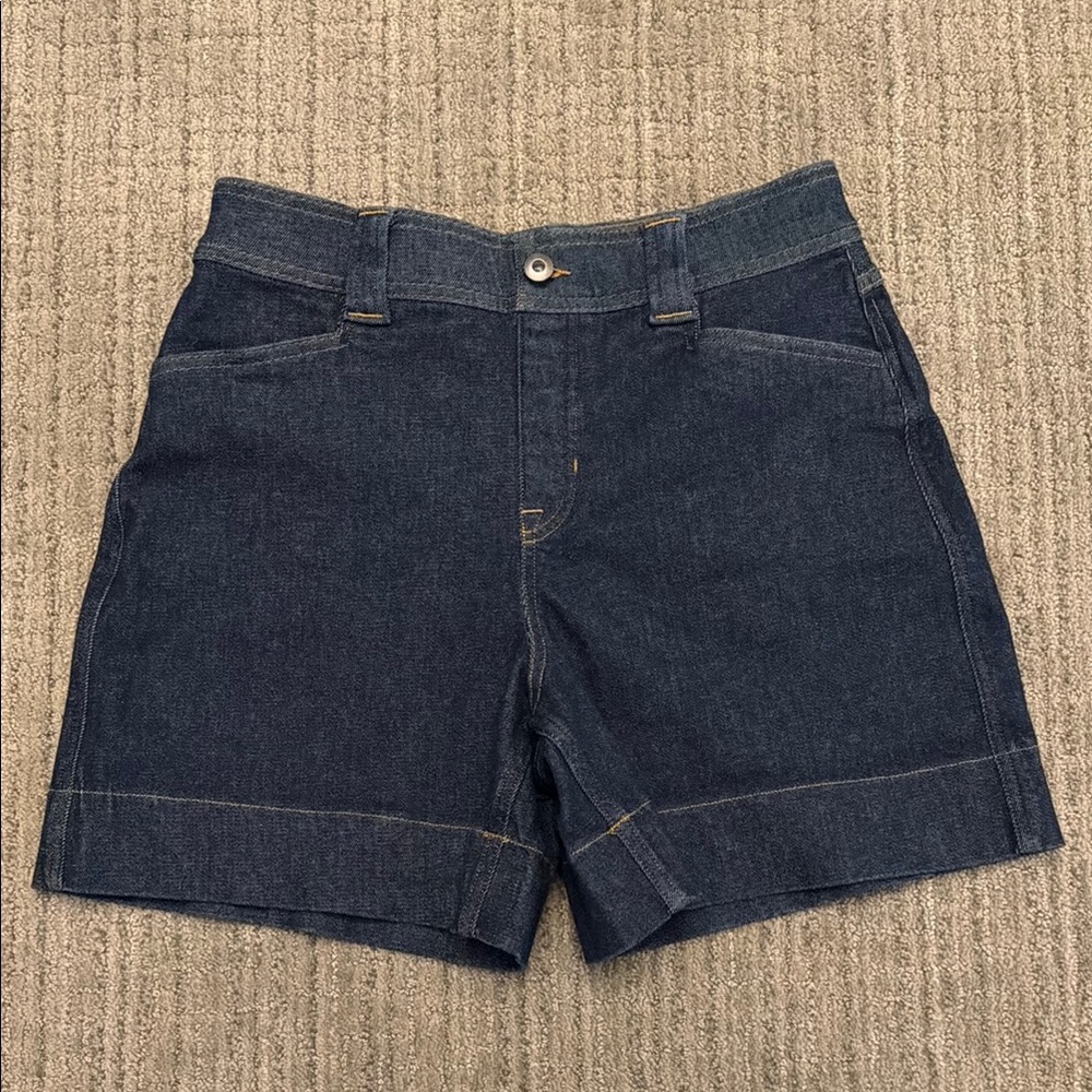 Spanx Dark Wash Denim Shorts size M